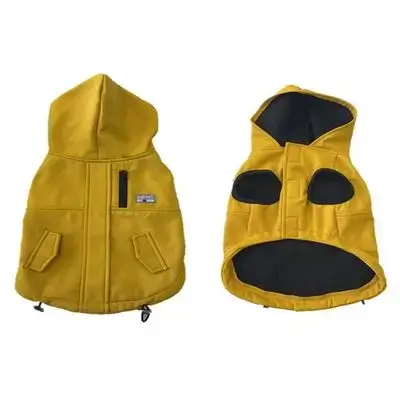 Dog jacket parka yellow S