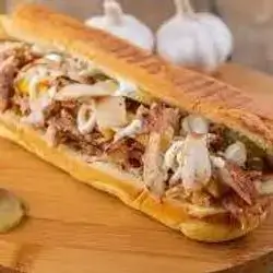 Chicken Shawarma With French Bread Sandwich 