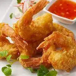 Golden Fried Prawns