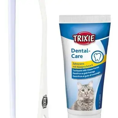 Trixie Dental Hygiene Set With Cheese Aroma 50g