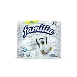 Familia Toilet Paper 3Ply, 4 Rolls