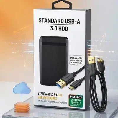 3.0 USB HDD Slim External Case