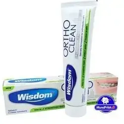 Wisdom Ortho Clean Fluoride Toothpaste Kiwi Apple Mint 100ml