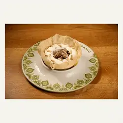 Hummus Tahini With Beef and Pine Nuts