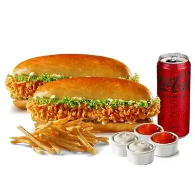 Double Cajun Sandwich Menu ( Two Piece )