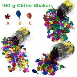 100g Glitter Shakers-flamingo
