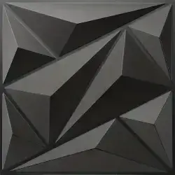 3D Wall Panels Black D137