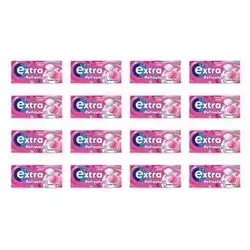 Extra Bubble Mint Chewing Gum, 16x15.6g
