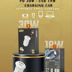 CAR CHARGER USB AND TYPE-C