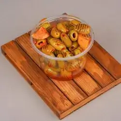 Grilled Olives With Paprika - Half A Kilo