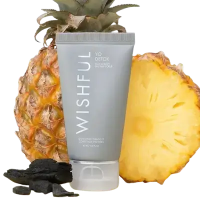 WISHFUL Yo Detox Face & Body Enzyme Scrub 40ml _ HUDABEAUTY