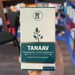 tanaav ashwagandha herbal supplement support stress management 60 veg cap