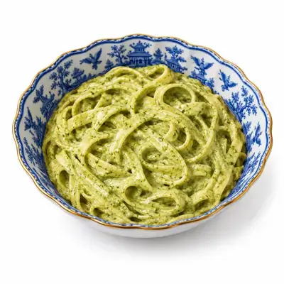 fettuccini pesto
