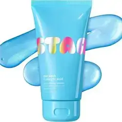Starface Star Wash + Salicylic Acid, Foaming Facial Cleanser, Made for Breakout-Prone and Sensitive Skin, Minimize Breakouts and Unclog Pores, Unscented, Fragrance-Free 150ml
