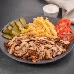 Half A Shawarma Plate Without Bread