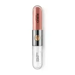 Liquid lipstick with a bright finish in a two-step application. Lasts up to 16 hours. No-transfer base colour.  unlimited double touch