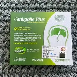 Ginkgolie Plus 120mg (novalin)30 capsules