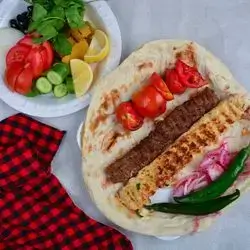 Meat Kebab And Chicken Kebab - Half Person