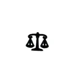 Scales of Justice Metal Sticker