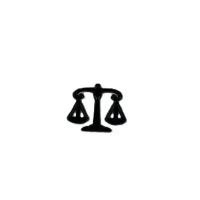 Scales of Justice Metal Sticker