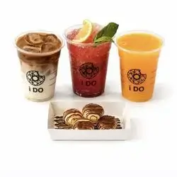 Mojito + Juice + Iced Latte + Kinder Cinnamon