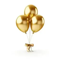 Gold Balloon of Helium