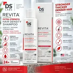 DS Laboratories REVITA® Extra Strength Hair Density Shampoo — 24+ Key Ingredients, Nanoxidil®, 205 ml.