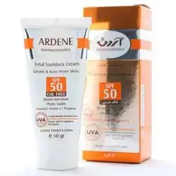Ardene Total Sunblockspf 50 Cream For Oily And Acne Prone Skin