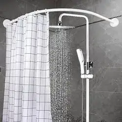 Oster Bathroom Curtain Rod 200 Cm Corner - White