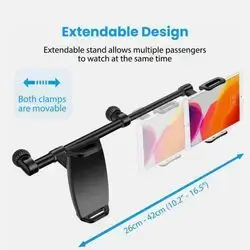 Tablet holder for car, SAWAKE iPad holder with two adjustable positions