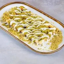 Waffle With Pistachio and White Chocolate