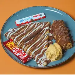 Vip Crepe Special Crepe With Ice Cream Seasonal Fruits & Special Sauces