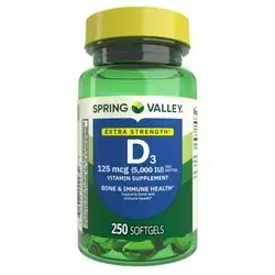 D3 5000IU 250 softgels