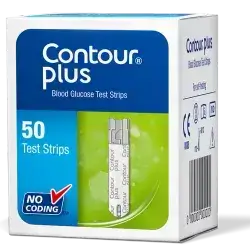 كونتور بلص CONTOUR®PLUS 50 TEST STRIPS