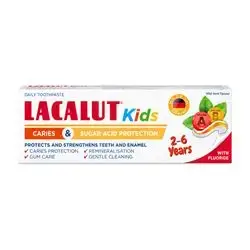 Lacalut Kids Caries and Sugar Acid Protection Toothpaste for Children 2-6y 55 mL