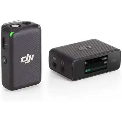 DJI Mic (1 TX + 1 RX), Wireless Lavalier Microphone, 250m (820 ft.) Range, Compact and Ultra-Light, 14-Hour Recording, Wireless Microphones for PC, iPhone, Andriod, Cameras, Vlogs, Live Stream