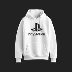 JERSEY HOODIE Over Size PLAYSTATION White (X Large)