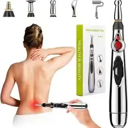 Acupuncture Pen 5 in 1 Electronic Acupuncture Pen Meridian Energy Pulse Massage Pen,Multi-Function Massage Pen Tools for Massage Energy Therapy Pain Relief