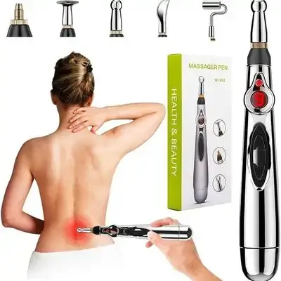 Acupuncture Pen 5 in 1 Electronic Acupuncture Pen Meridian Energy Pulse Massage Pen,Multi-Function Massage Pen Tools for Massage Energy Therapy Pain Relief