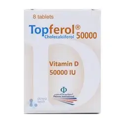 Topferol vitamin D 50000iu 8tablet