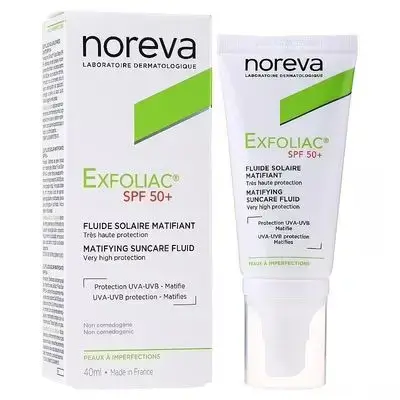 Noreva Exfoliac Matifying Suncare Fluid SPF 50+