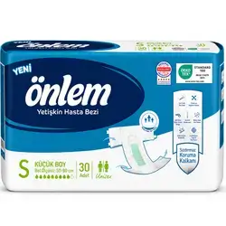 onlem Adult Patient Diapers Small (S) 50–90 cm – 30 Pack