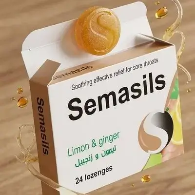 Semasils Lemon & Ginger Lozenges