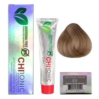 Farouk CHI Ionic Permanent Shine Color 8B Medium Beige Blonde 3 Ounce