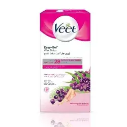 Veet Easy Gel Wax Strips For Normal Skin 20pcs