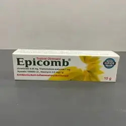 epicomb ointment ( garamicidin 0.25mg , triamcinolone 1mg , nystatin 2.5mg ) antibiotic/anti-inflammatory/antifungal 15g