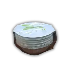 Small round colored plate, 12 pieces