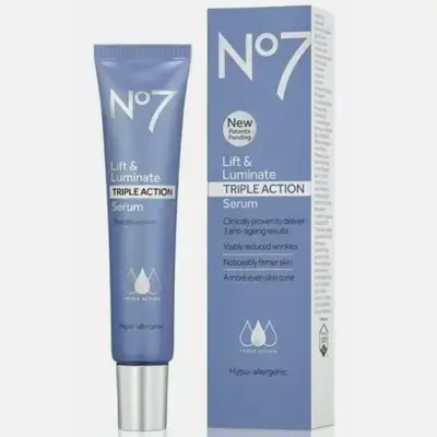 No7 BOOTS Lift & Luminate Triple Action Serum 30ml
