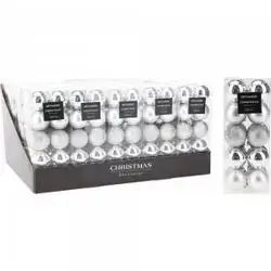 Koopman Xmas Ball 20X 40Mm Silver