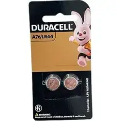 Duracell Button Batteries LR44, 2 Pieces